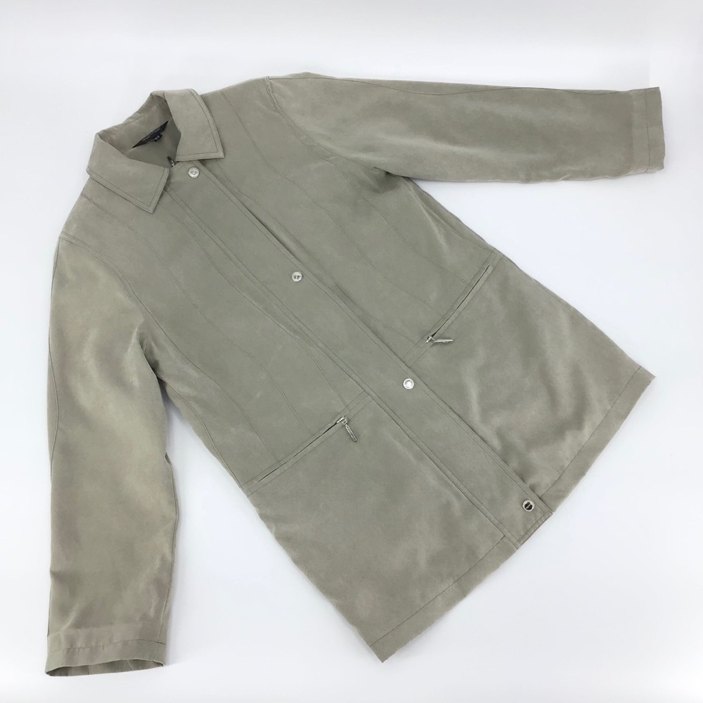 Sequence Petites Lightweight Biege Car Coat S NWOT